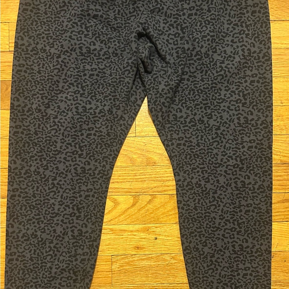 Lane Bryant Black Leopard Print Joggers